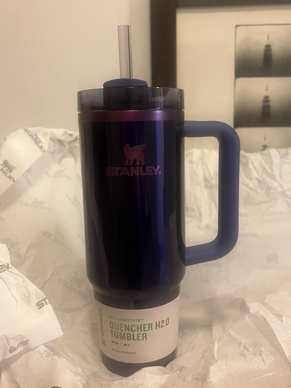 Stanley Iridescent Purple-Blue Quencher Tumbler